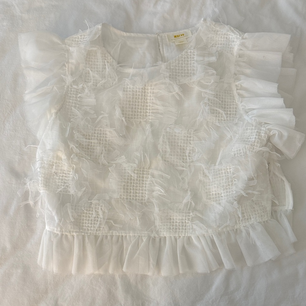 Maeve Ruffle Tulle Top - Picture 5 of 6